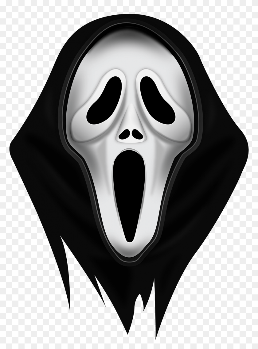 1193x1650 Иллюстрация Маски Крика На Wacom Gallery Vector Stock Scream Mask Transparent, Helmet, Clothing, Apparel Hd Png Download