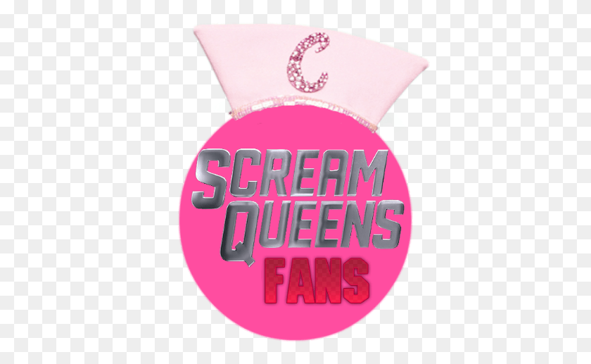 384x457 Scream Queens Fans Logo Paper, Text, Pillow, Cushion HD PNG Download