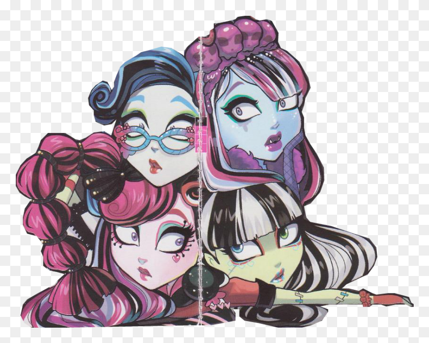 843x661 Screaming Girl Fan Art Dolls Monster High Frankie, Person, Human Descargar Hd Png