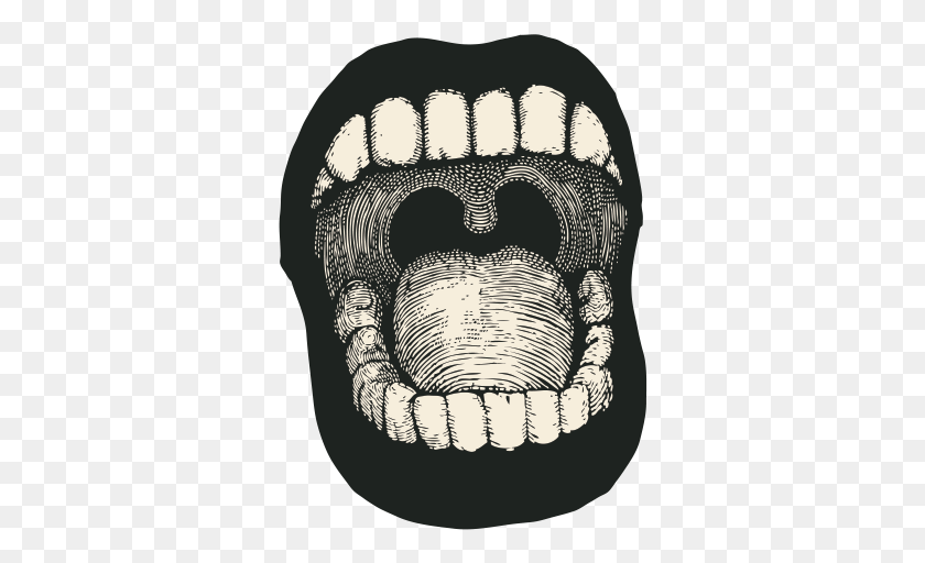 336x452 Screaming Mouth Screaming Mouth Drawing, Jaw, Teeth, Lip HD PNG Download