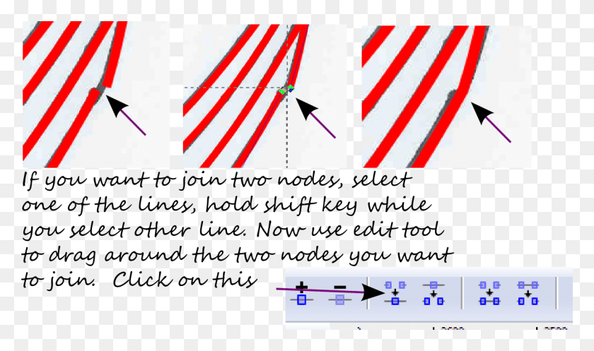 1217x683 Screen Capture Showing Process To Join Nodes Inkscape Join Nodes, Text, Flag, Symbol HD PNG Download