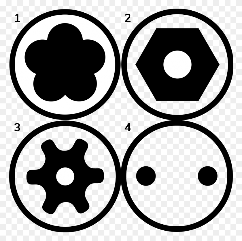 1001x1000 Screw Head Types Circle, Symbol, Text, Number HD PNG Download
