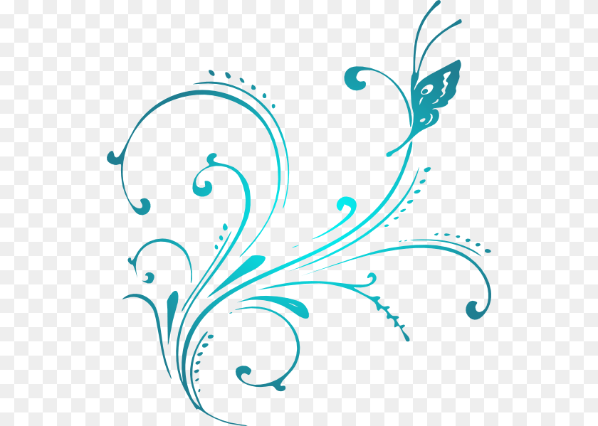 540x599 Scroll Clipart Vector Butterfly Scroll Clipart, Art, Floral Design, Graphics, Pattern Transparent PNG