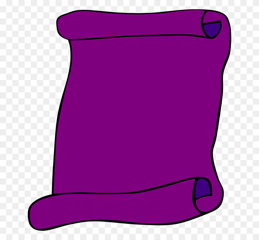 660x720 Scroll Paper Blank Purple Paper, Clothing, Apparel, Diaper HD PNG Download