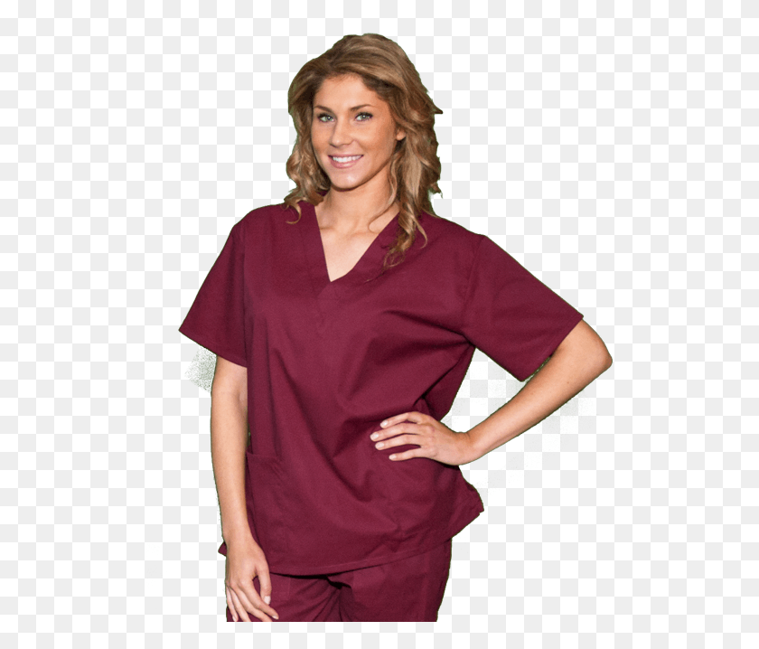 516x658 Scrub Tops, Clothing, Apparel, Blouse HD PNG Download