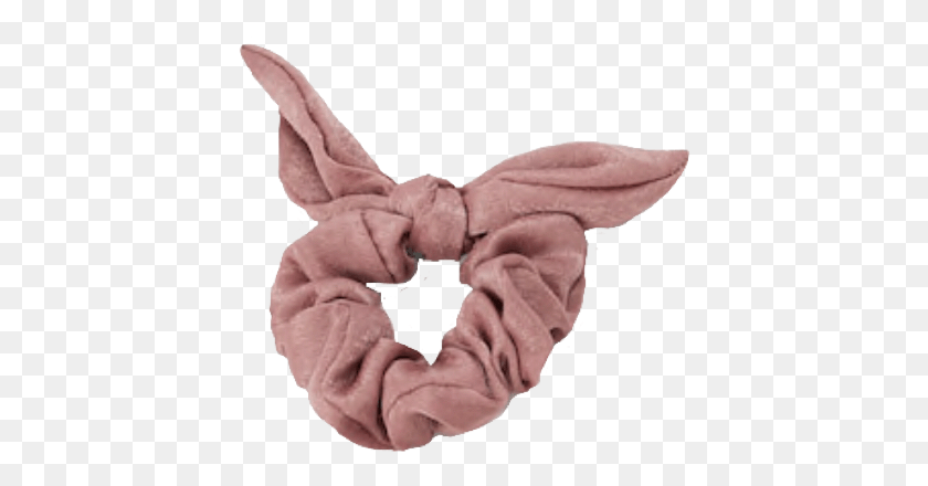 413x380 Scrunchie Pink Bow Headwear Pngs Lovely Plush, Person, Human, Toy HD PNG Download