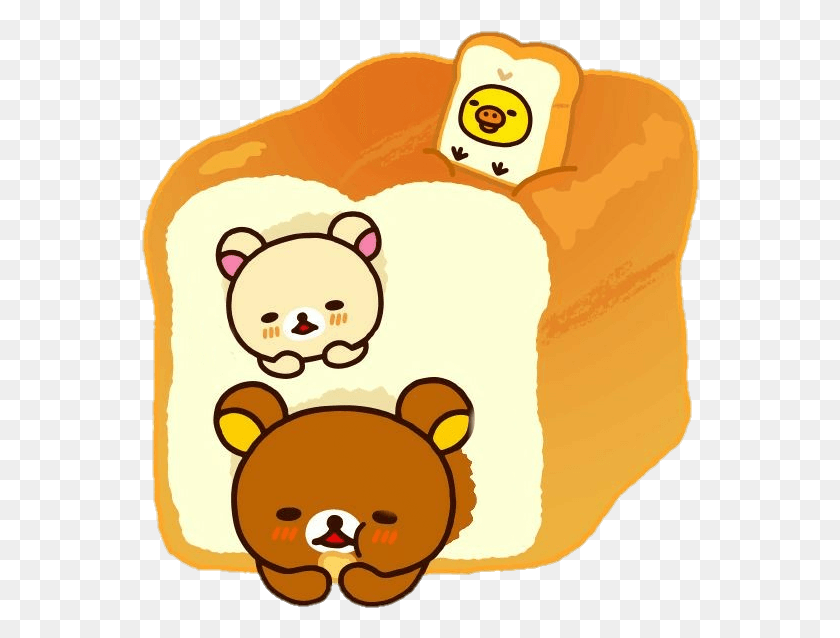 558x578 Sctoast Toast Bread Rilakkuma Korilakkuma Kiiroitori Rilakkuma Bakery, Piggy Bank, Bag, Giant Panda HD PNG Download