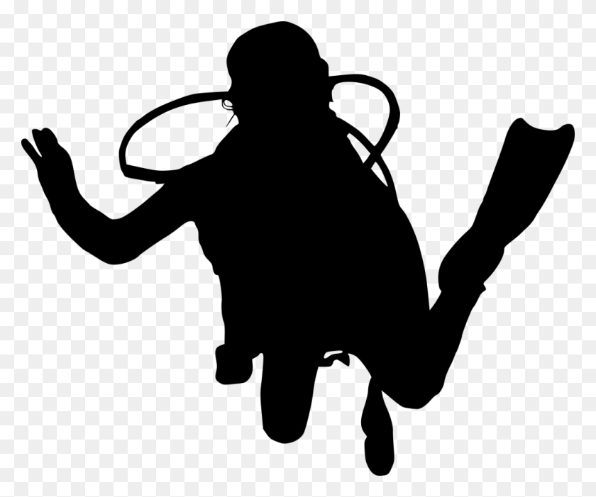 1024x842 Scuba Diver Silhouette Scuba Diving, Gray, World Of Warcraft HD PNG Download