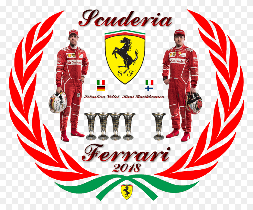 1040x852 Scuderia Ferrari Logo Scuderia Ferrari Logo 2018, Person, Human, Poster HD PNG Download