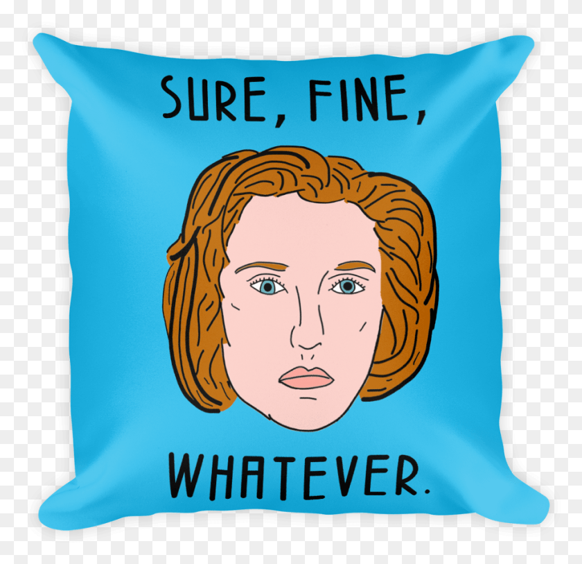 913x882 Scullyteetextblue Scullypillowback Мокап Передней Подушки, Подушка, Плакат, Реклама Hd Png Скачать