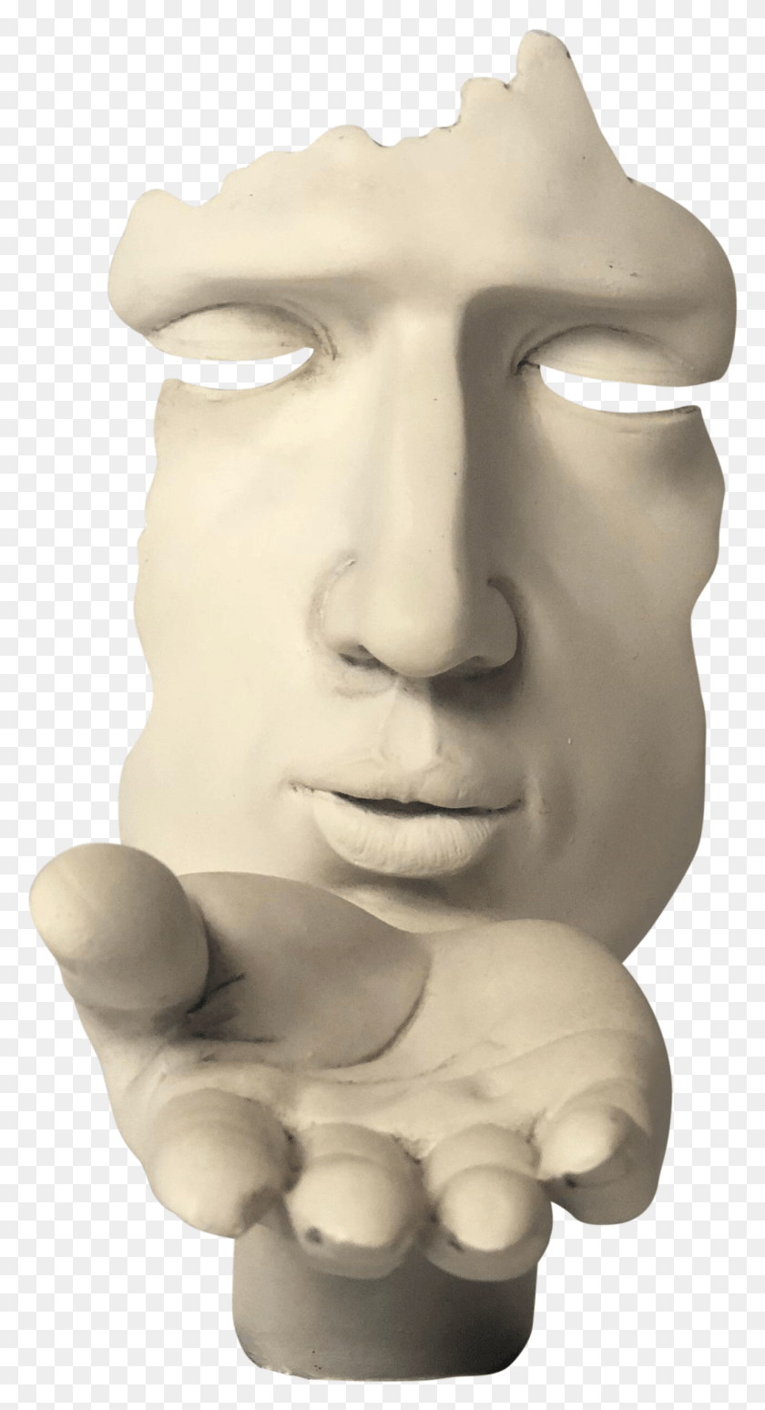 1307x2495 Sculptural Drawing David Statue Face Statue, Head, Figurine, Person HD PNG Download