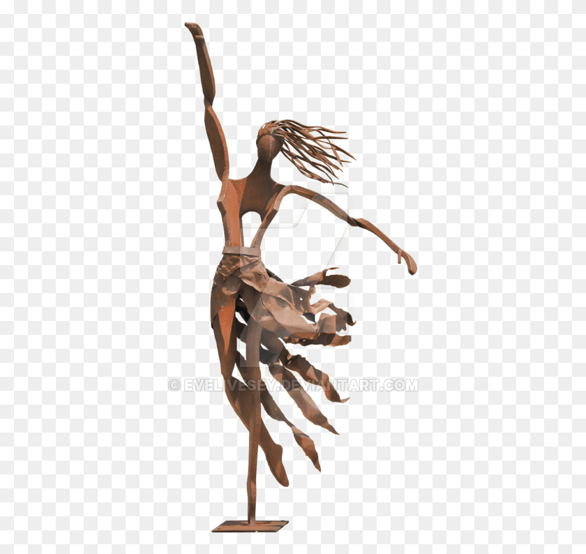 361x734 Escultura De Escultura De Metal, Papel, Esqueleto Hd Png