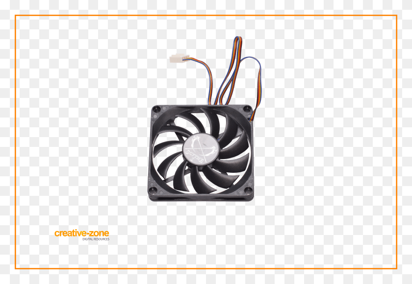 6030x4020 Scythe Computer Cooling Fan 80mm Pwm Black Transparent Computer Cooling, Electronics, Electric Fan, Hardware HD PNG Download