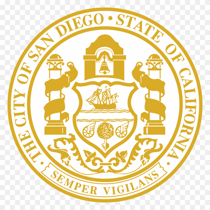 816x816 Sd City Seal San Diego City Council, Logo, Symbol, Trademark HD PNG Download