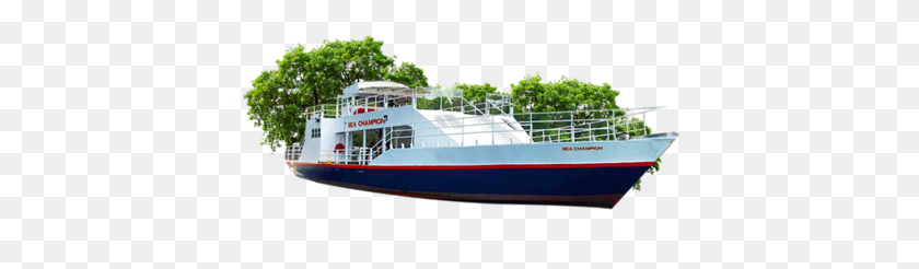421x186 Sea Champion Yacht Sea Champion Boat Trinidad, Vehicle, Transportation, Ferry HD PNG Download