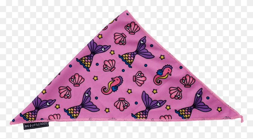 970x500 Sea Life Mermaid Cooling Neckerchief Bandana Butterfly, Clothing, Apparel, Pattern HD PNG Download