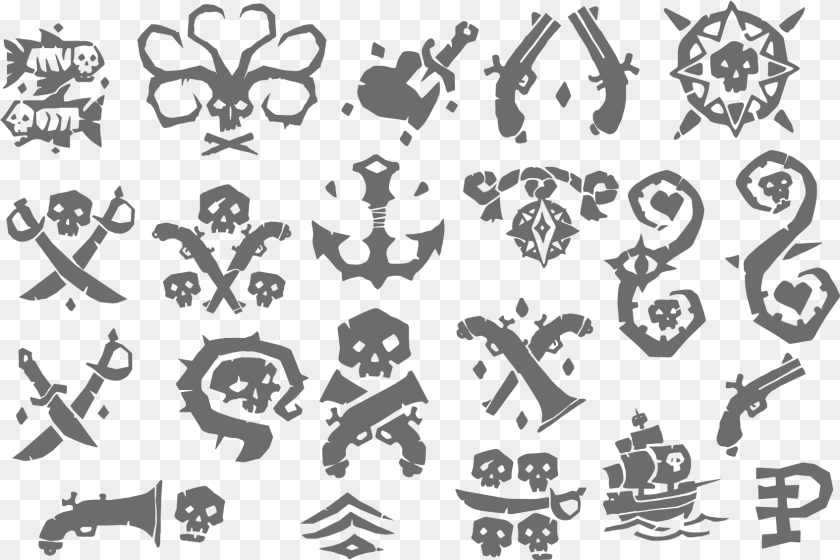 1695x1130 Sea Of Thieves Fluid Cartoon, Stencil, Face, Head, Person Transparent PNG