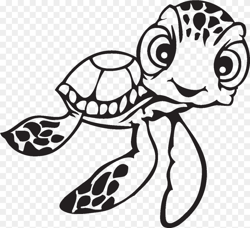 1201x1092 Sea Turtle Cartoon Coloring, Stencil Clipart PNG