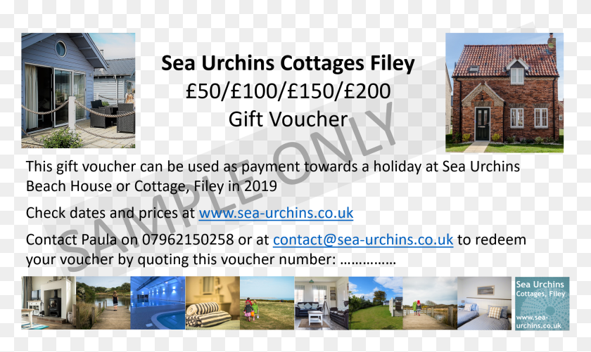 1947x1101 Sea Urchins Filey Gift Voucher Sample Estate, Person, Human, Poster HD PNG Download