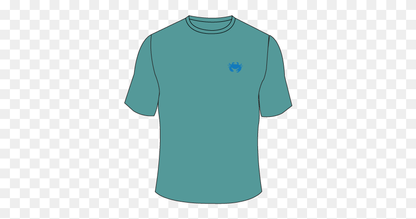 340x382 Seafoam Front Active Shirt, Clothing, Apparel, Sleeve HD PNG Download