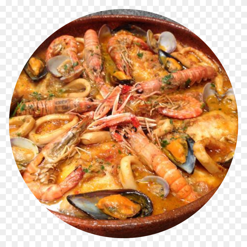 989x989 Seafood Casserole Zarzuela De Pescado Y Marisco A La Catalana, Dish, Meal, Food HD PNG Download