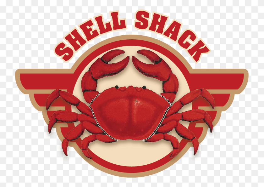 743x534 Seafood Clipart Crab Shell Shell Shack Logo, Food, Sea Life, Animal HD PNG Download