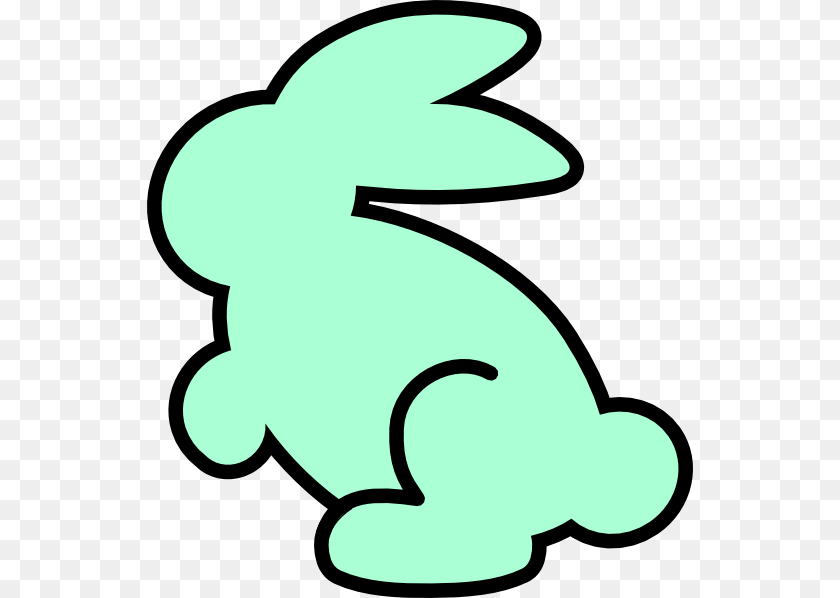 546x598 Seagreen Animal, Mammal, Rabbit, Smoke Pipe Clipart PNG