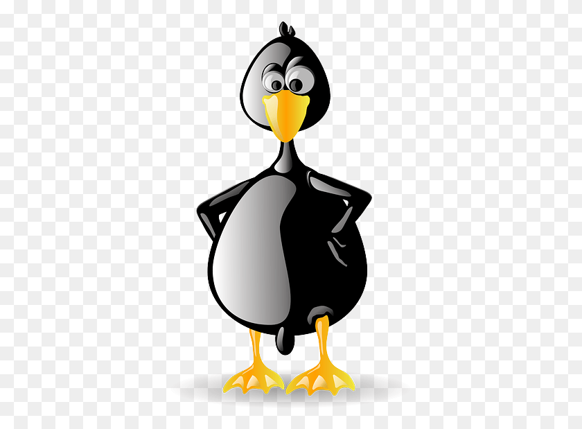 351x559 Seagull Clipart Angry Seagull Linux Penguin Funny Gifs, Hourglass, Animal, Bird HD PNG Download