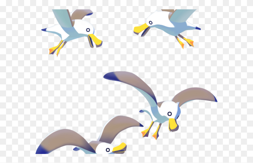 607x481 Seagull Clipart Flock Seagulls Transparent Legend Of Zelda Windwaker Bird, Eagle, Animal, Flying HD PNG Download