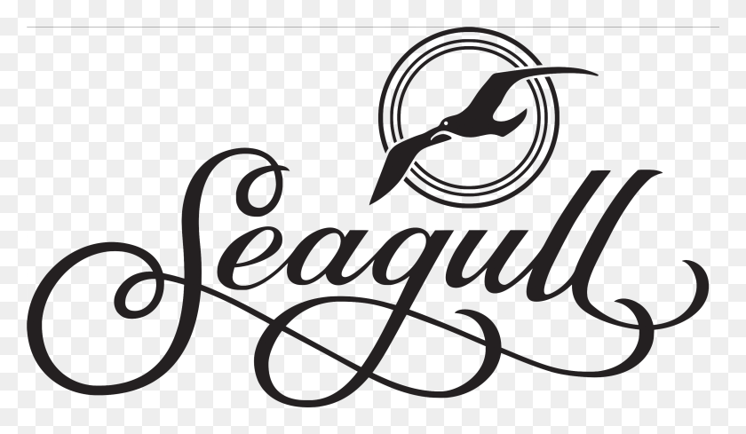 3079x1695 Seagull Logo Seagull Guitars Logo, Text, Calligraphy, Handwriting HD PNG Download