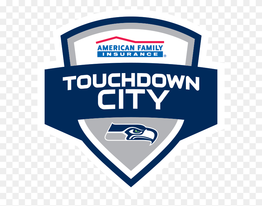 600x602 Seahawks Touchdown City Seattle Touchdown, Label, Text, Sticker HD PNG Download