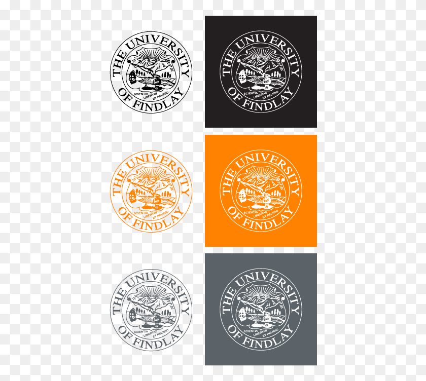 410x692 Seal Color Variations University Of Findlay, Logo, Symbol, Trademark HD PNG Download