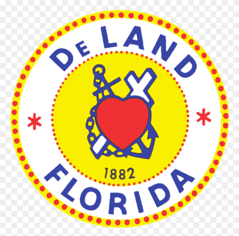 861x847 Seal Of Deland Fl City Of Deland Logo, Label, Text, Symbol HD PNG Download