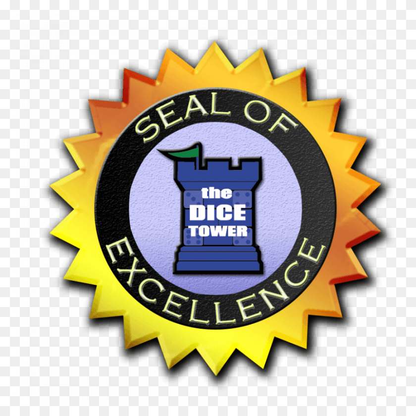 800x800 Seal Of Excellence Dice Tower Seal Of Approval, Label, Text, Logo HD PNG Download