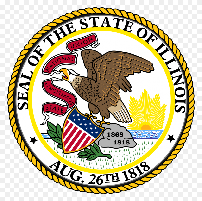 1024x1019 Seal Of Illinois Governor Of Illinois Seal, Logo, Symbol, Trademark HD PNG Download