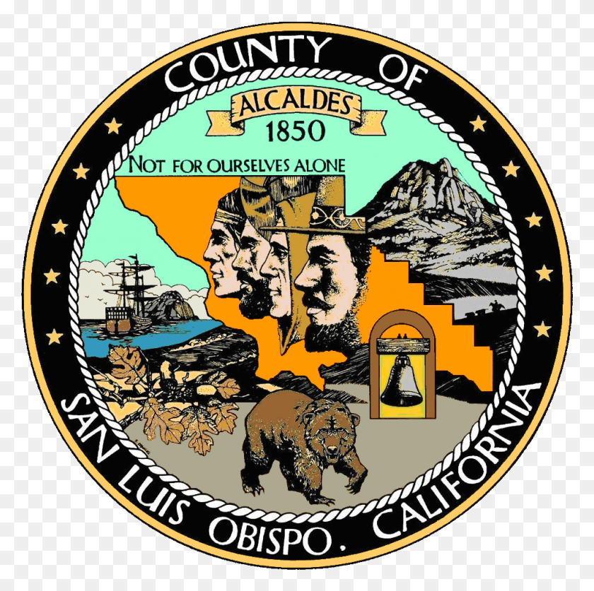 983x980 Sello Del Condado De San Luis Obispo, California, Condado De San Luis Obispo, Logotipo, Etiqueta, Texto, Cartel Hd Png