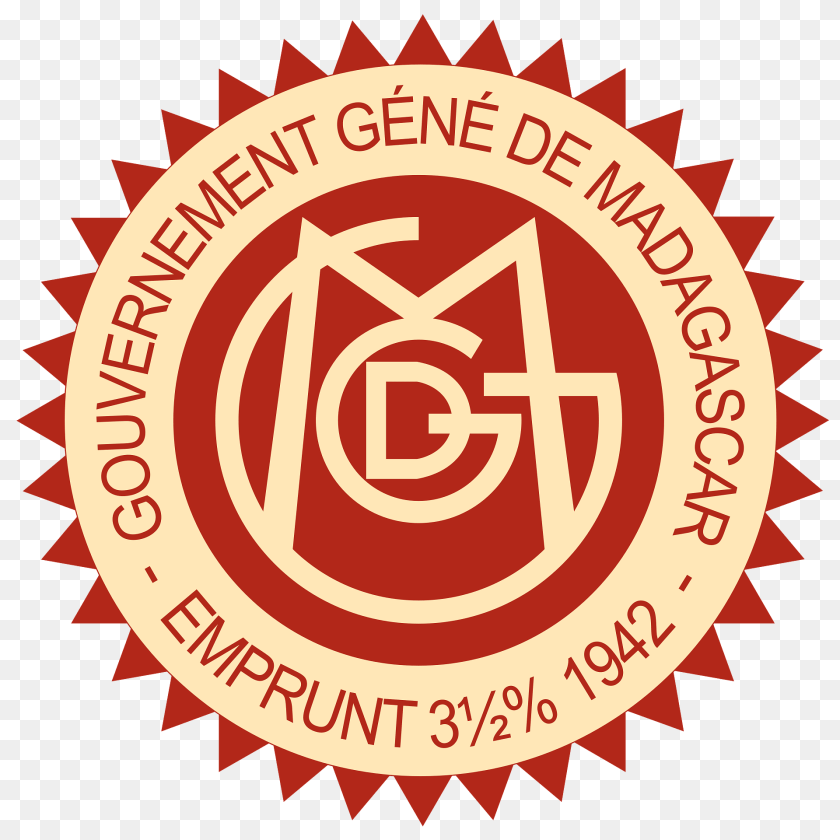 1920x1920 Seal Of The Government General Of Madagascar 1942 Clipart, Logo, Dynamite, Weapon Sticker PNG