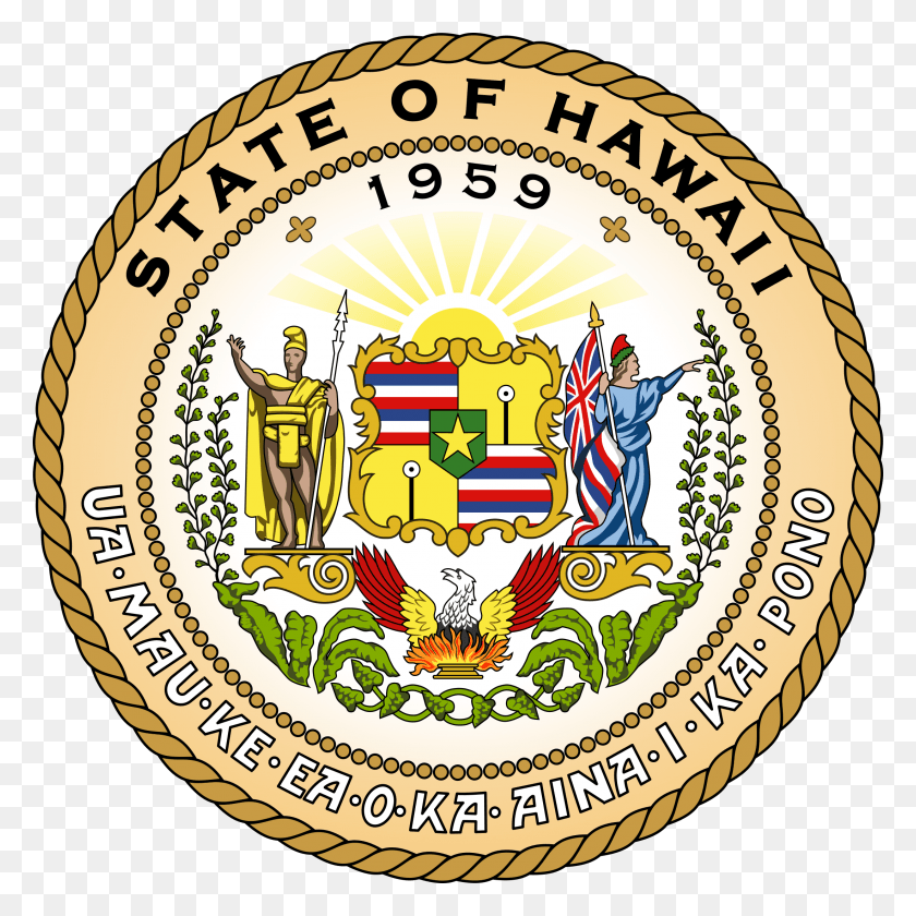 2200x2200 Печать Штата Гавайи Печать, Логотип, Символ, Товарный Знак Hd Png Скачать