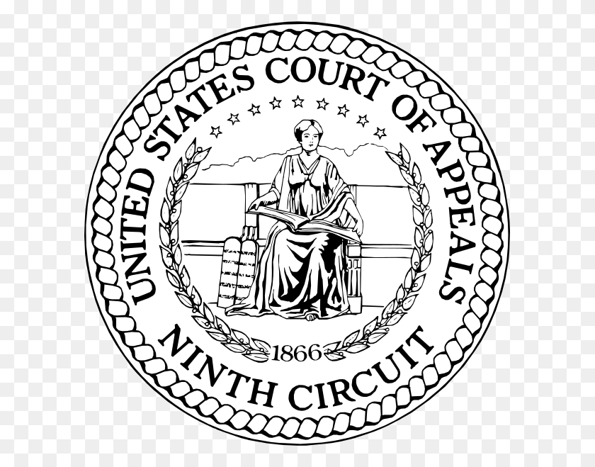 601x599 Seal Of The United States Court Of Appeals For The Ninth Circuit Court Of Appeals, Person, Human, Coin HD PNG Download