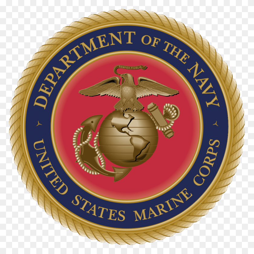 1024x1024 Descargar Png Sello Del Cuerpo De Marines De Los Estados Unidos Cuerpo De Marines De Los Estados Unidos, Símbolo, Logotipo, Marca Registrada Hd Png
