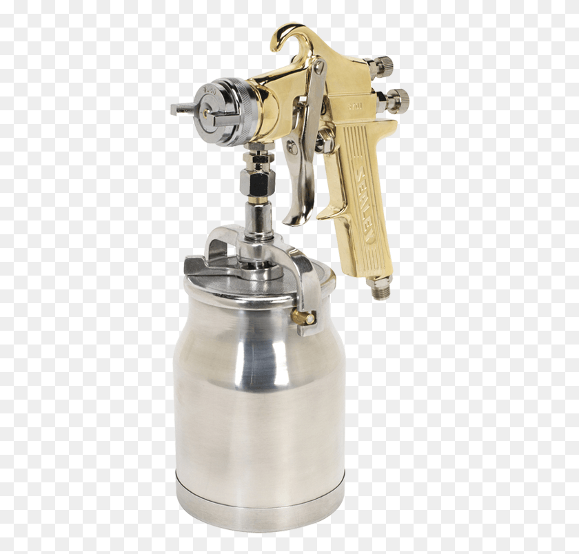 350x744 Sealey Suction Spray Gun Gold Sealey Spray Gun, Weapon, Weaponry, Sink Faucet HD PNG Download