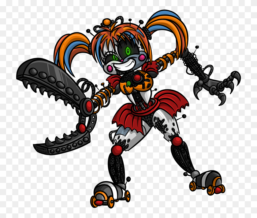 737x655 Seana Five Nights At Freddy39s Scrap Baby, Person, Human, Robot HD PNG Download