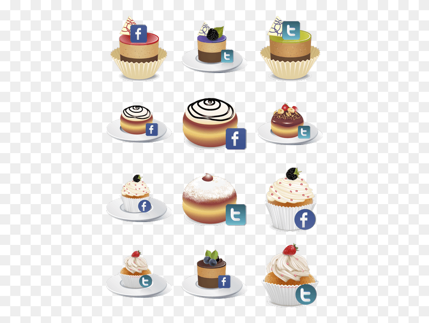 425x573 Search Cake Icon Facebook, Cupcake, Cream, Dessert HD PNG Download