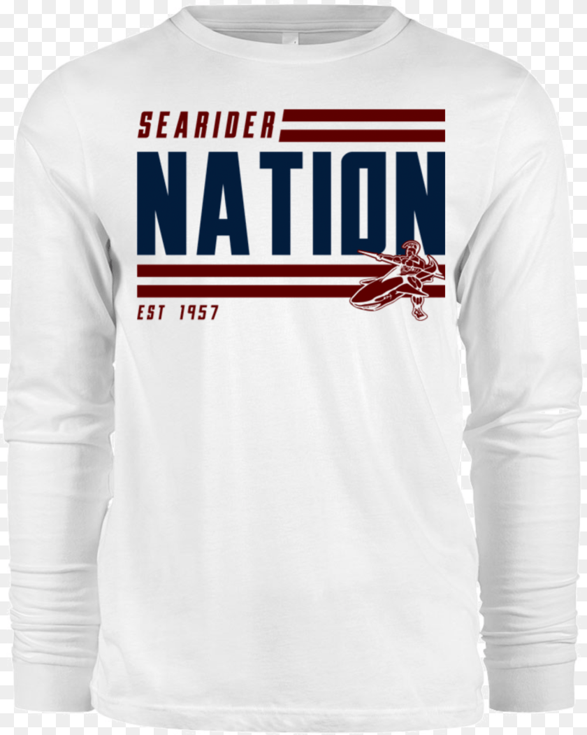1320x1652 Searider Nation White Flag, Clothing, Long Sleeve, Shirt, Sleeve Sticker PNG