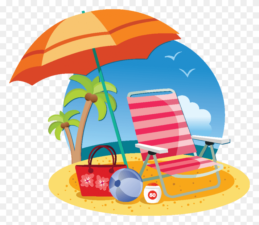 937x806 Seashore Clipart Mar Beach Clipart, Canopy, Umbrella HD PNG Download