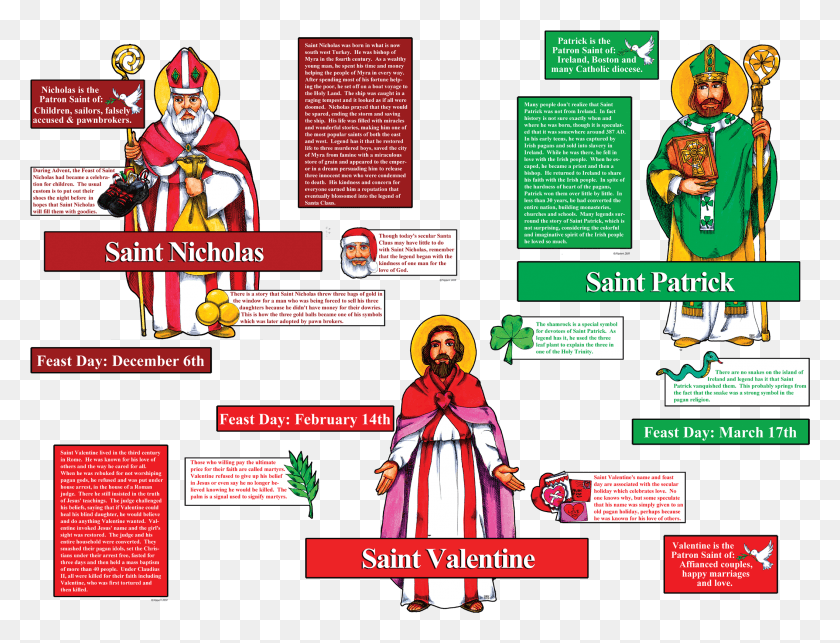 2112x1580 Seasonal Saints Poster Set Cartoon, Comics, Book, Person HD PNG Download
