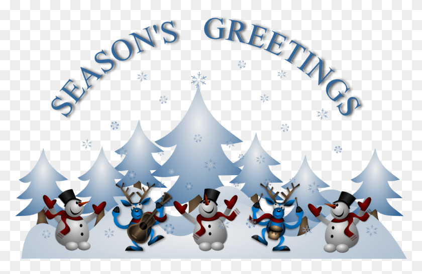 999x623 Seasons Greeting Card Front By Merlin 999px 340 Seasons Greetings Cards, Tree, Plant, Nature HD PNG Download