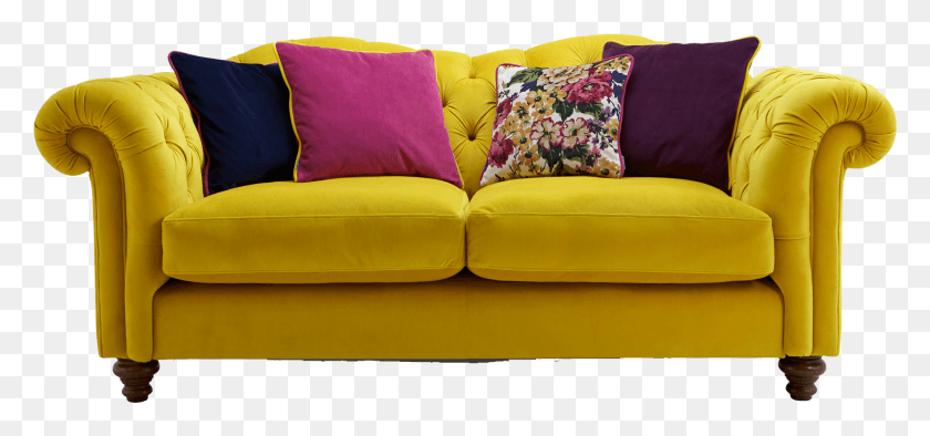 Seater Velvet Sofas, Cushion, Furniture, Couch HD PNG Download