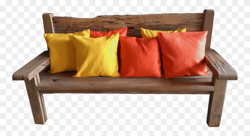760x397 Seater Wooden Bench Available Studio Couch, Pillow, Cushion, Furniture HD PNG Download