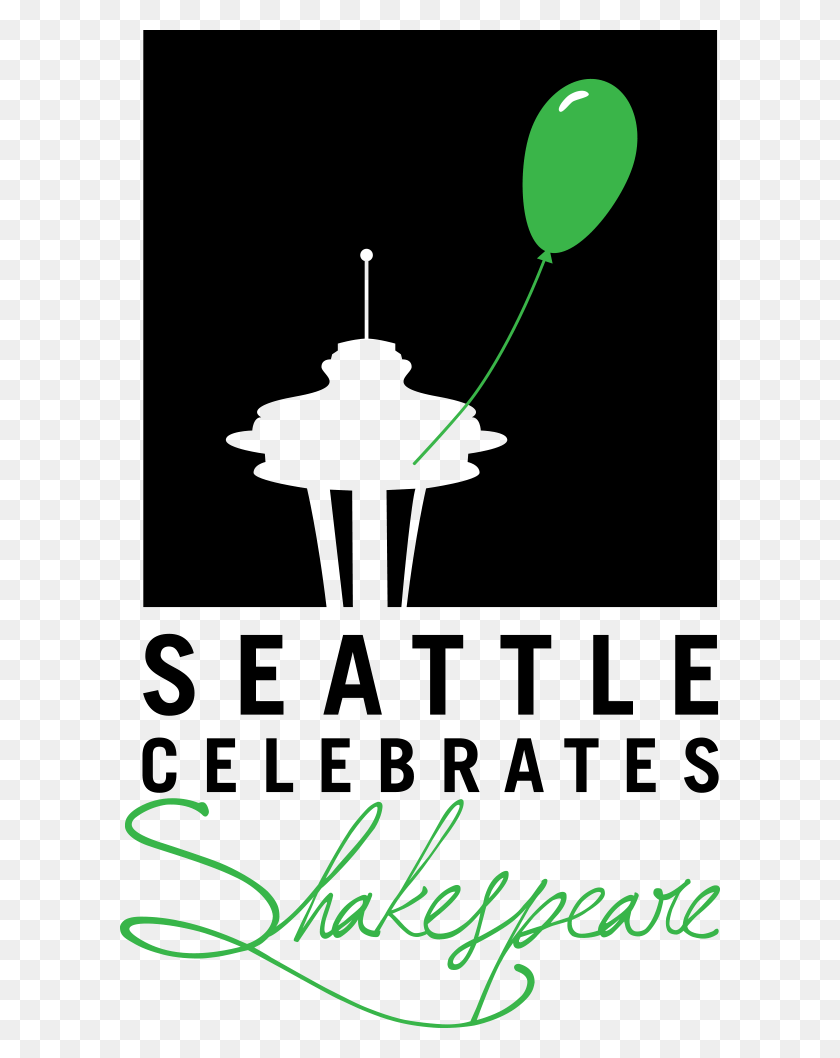 600x998 Descargar Png Seattle Celebra Shakespeare Poster, Verde, Texto, Planta Hd Png